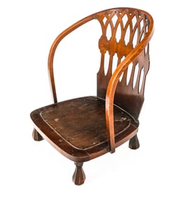 Mahogany Tub Back Nursing Chair