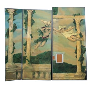 Three Hand Painted Wall Panels