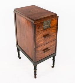 Art Deco Three-Drawer Stand