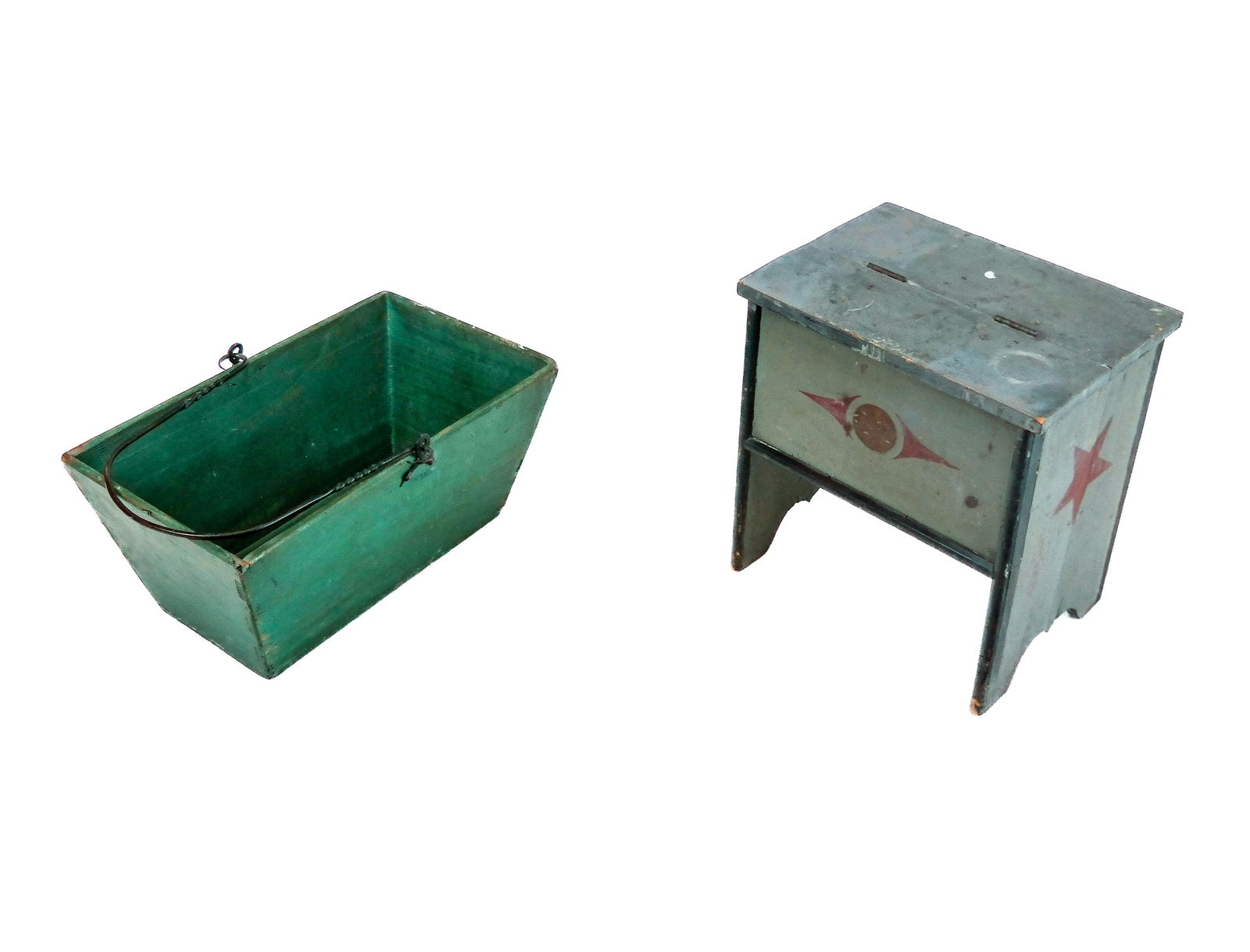 Two Vintage Americana Painted Items (1 of 12)