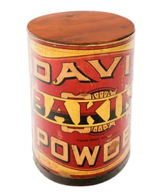Vintage "Davis Baking Powder" Drum