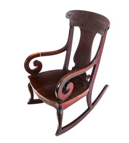 American Empire Caned Rocker