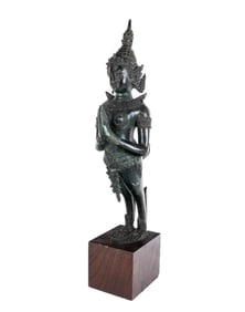 Thai Bronze Figure of a Teppanom