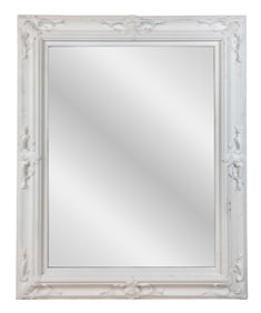 Victorian White Painted Mirror