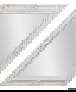 Victorian White Painted Mirror