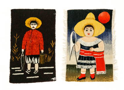 Two Georgian Woven Tapestries