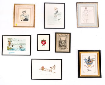 Mixed Group of Etchings, 8