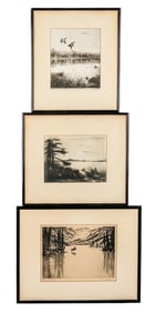 Three Landscape Etchings