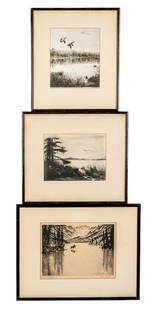 Three Landscape Etchings