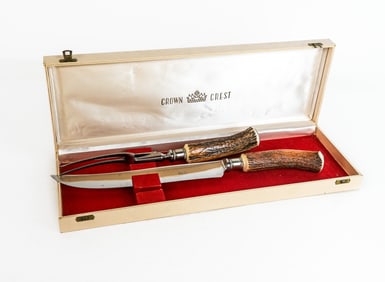 Latham & Owen Bone Handled Carving Set