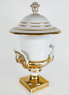 Paris Porcelain Gilt Decorated Two Handled