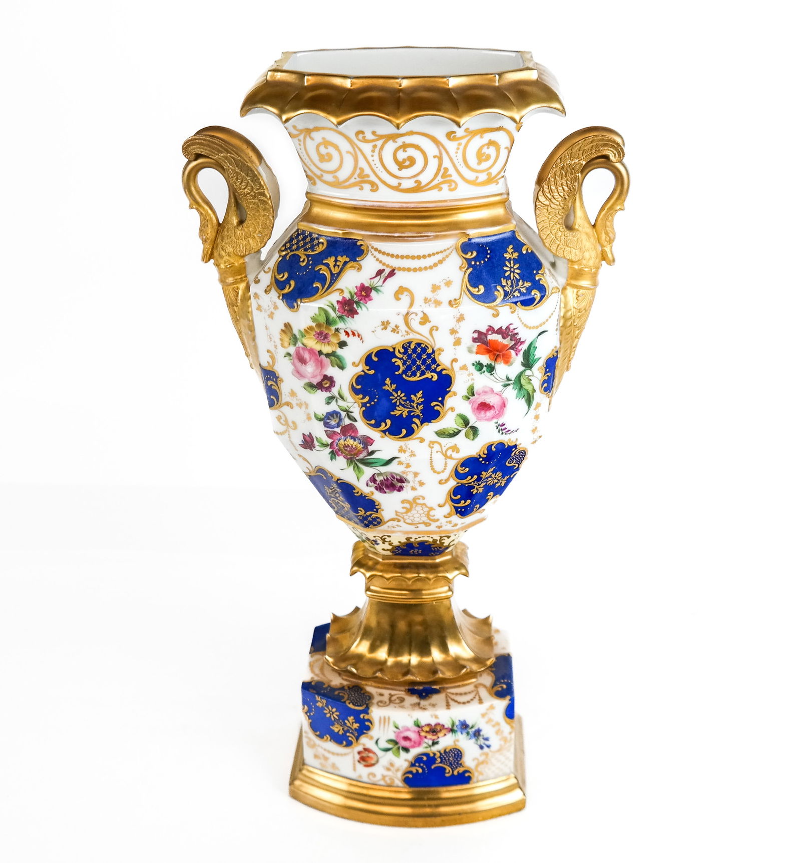 Paris Porcelain Polychrome Decorated Vase (1 of 10)
