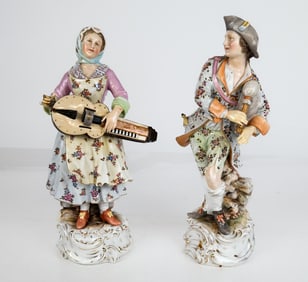Volkstedt Porcelain Musical Figures, 2