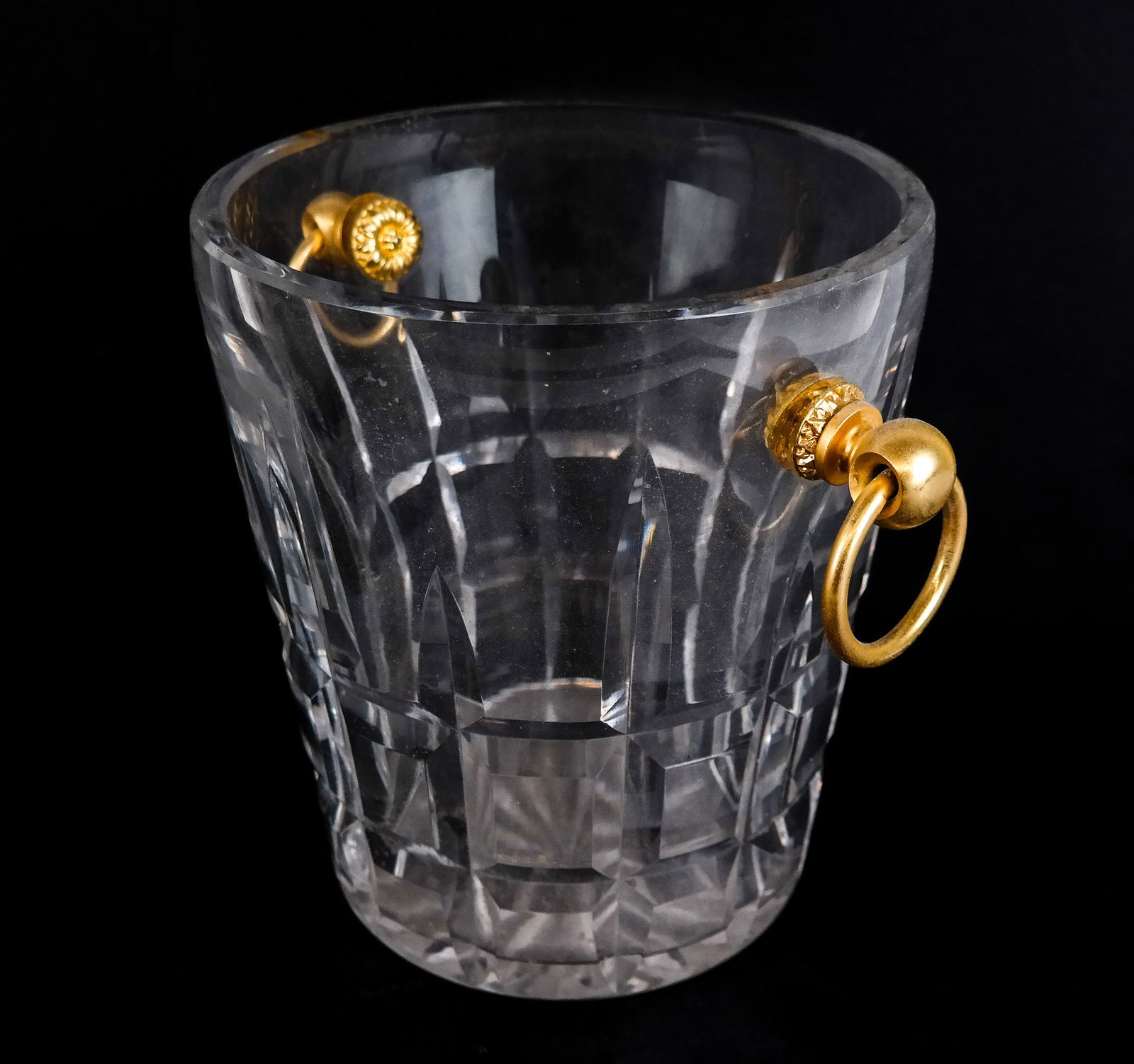 Cartier Crystal and Gilt Metal Ice Bucket (1 of 10)