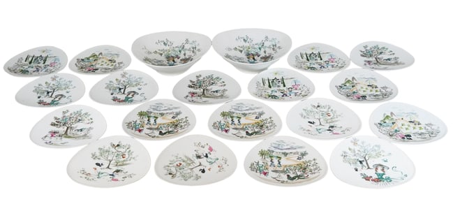 Rosenthal "Bele Bachem" Part Dessert Service, 20