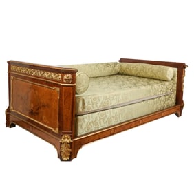 Louis XVI Gilt Bronze and Marquetry Daybed
