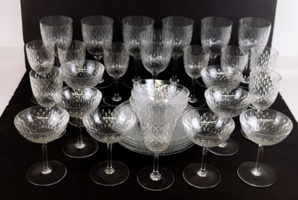 Baccarat "Paris" Cut Crystal Part Service, 35