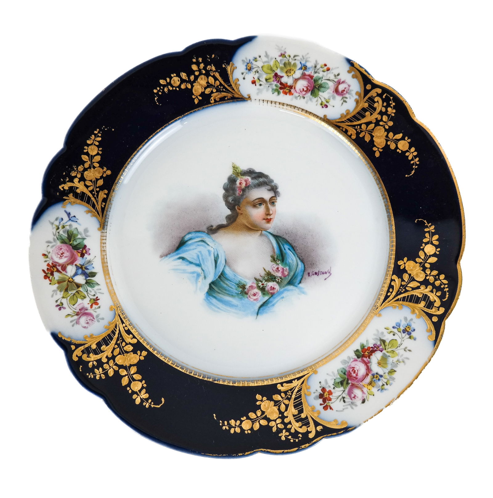 After Sevres Porcelain Portrait Plates, 7 (1 of 11)