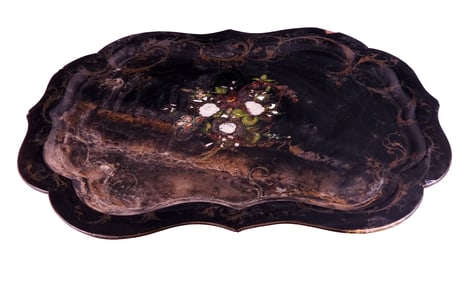 Victorian Papier Mache Butler's Tray