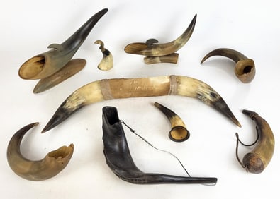 Collection of Horn and Antler Elements, 9
