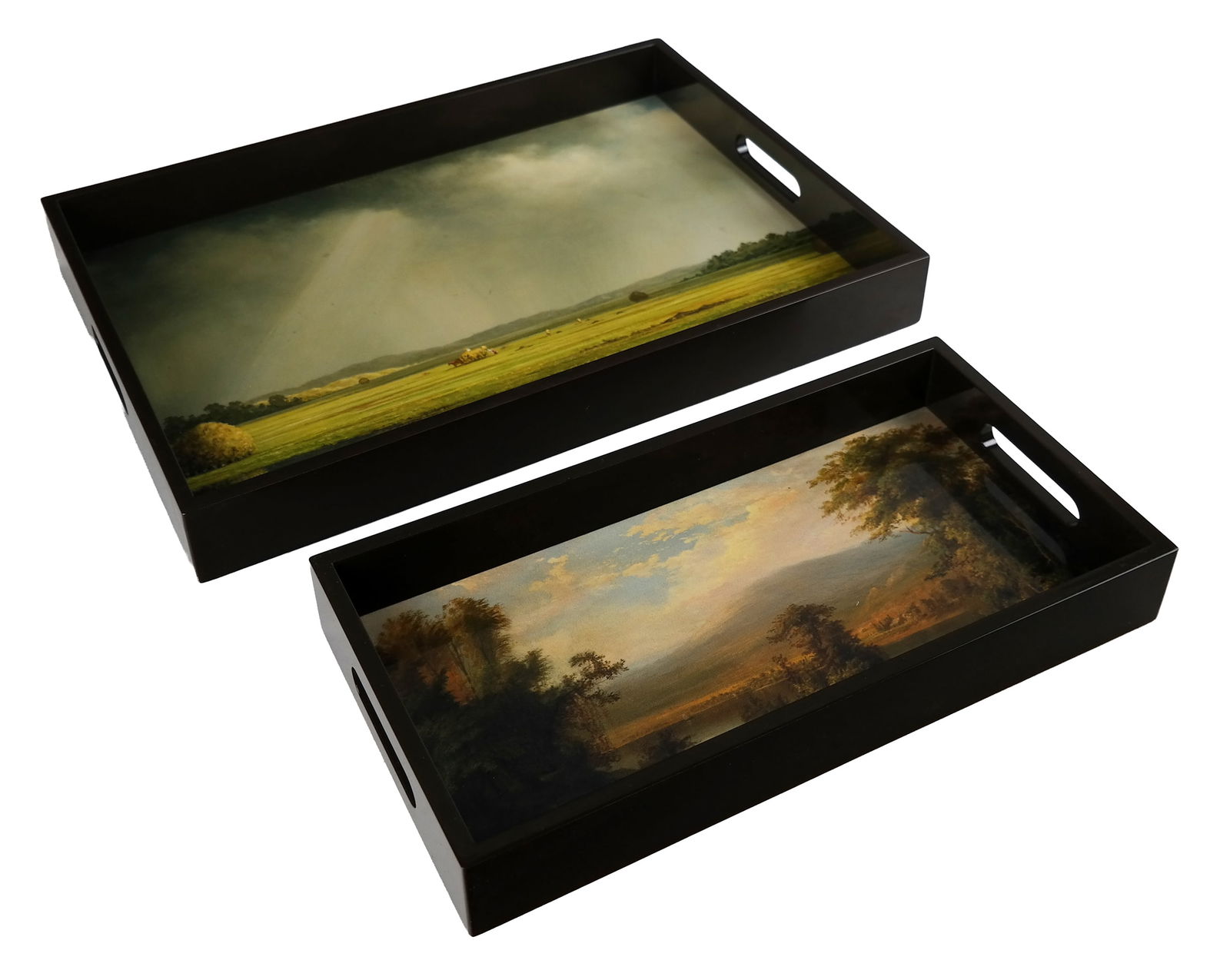 Two Met Store Lacquered Nesting Trays (1 of 9)