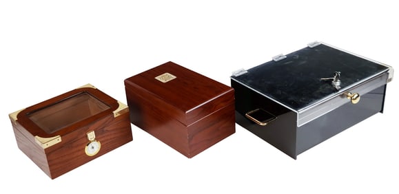 Three Assorted Humidors
