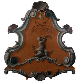 Antique Italian Large Painted Panel