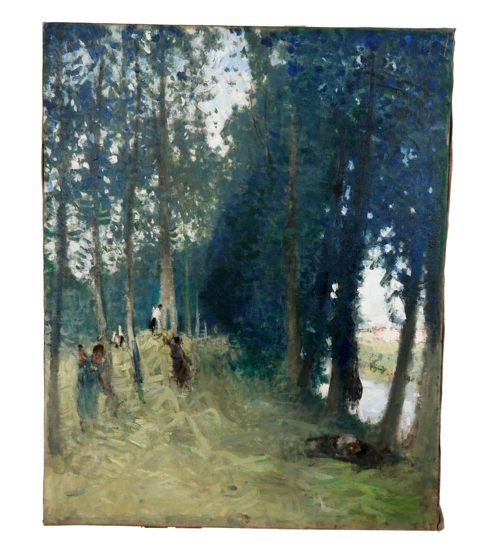 Forest Scene - Oil On Canvas Painting (1 of 12)