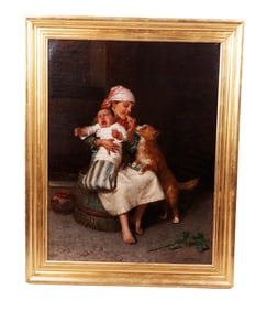 Federico MAZZOTTA: Study Of Girl - Oil Painting