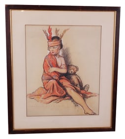 Webster MURRAY: Child With Bear - Print