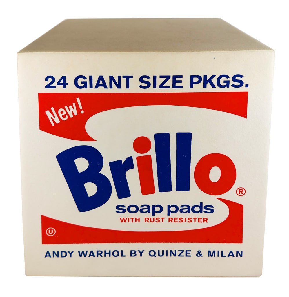 Andy Warhol Brillo Box Pouf In White (1 of 6)