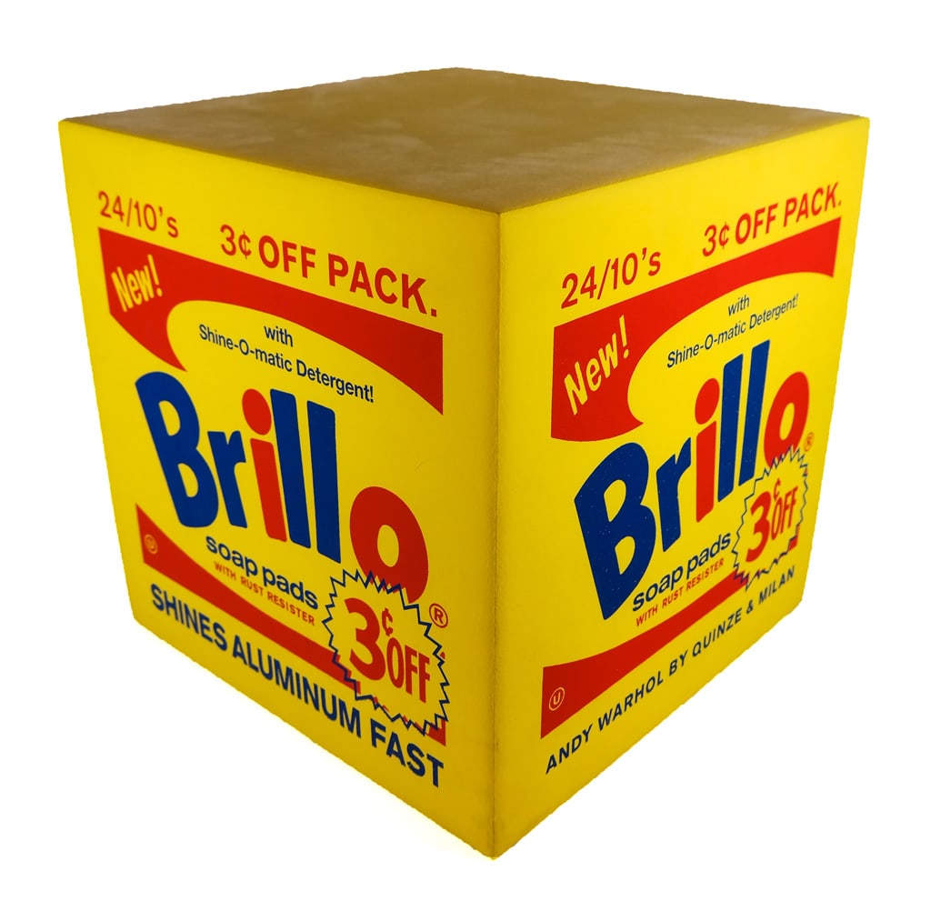 Andy Warhol Brillo Box Pouf In Yellow (1 of 9)