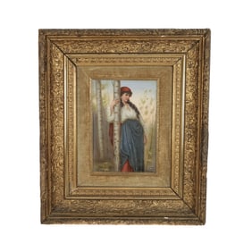 Proscholeit Gypsy Girl Porcelain Plaque