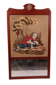 French Empire Trumeau-Style Mirror