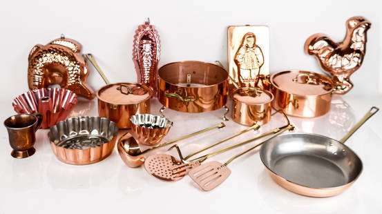 Lot of Assorted Mixed Metal Cookware, 13