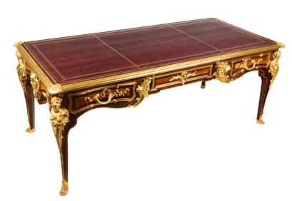 After Charles Cressent Important Bureau Plat