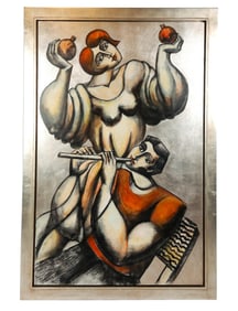 Yuri YUROZ Figural Oil on Board