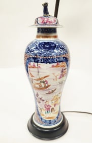 18th C. Chinese Porcelain Vase As Lamp