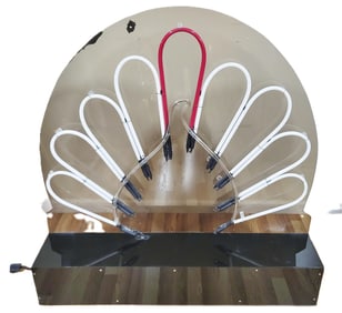 Vintage NBC Peacock Neon Light Sign