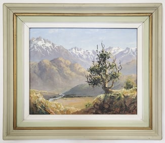 J. Vitalax - Antique Oil Painting Landscape