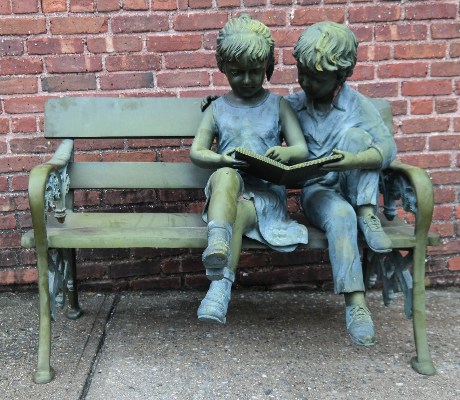 Jim DAVIDSON: Life Size Bronze of Children on Bench (1 of 11)