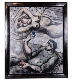 Yuri YUROZ The Scent of Her Rose Acrylic on Panel