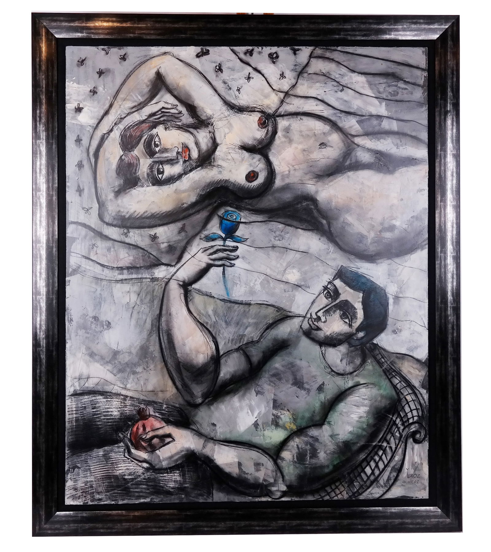 Yuri YUROZ The Scent of Her Rose Acrylic on Panel (1 of 14)