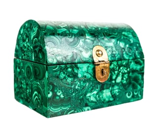 Malachite Casket Box