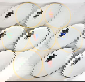 Tressemanes & Vogt Limoges Armorial Plates, 7