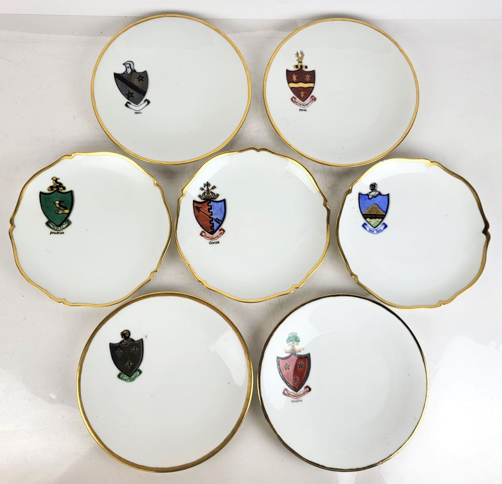 Tressemanes & Vogt Limoges Armorial Plates, 7 (1 of 14)