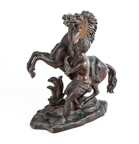 Patinated Bronze Figure of Marly Horse
