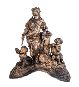Gilt Metal Figural Group
