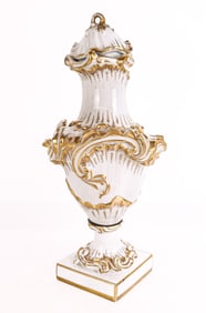 Gilt Decorated Porcelain Urn