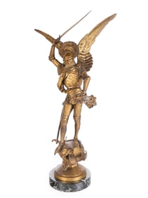 Emmanuel FREMIET Barbedienne Bronze of St Michael